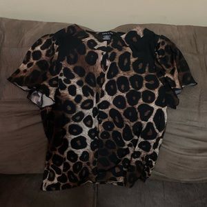 Leopard Print Blouse